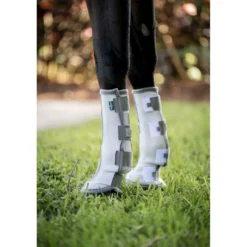 Horseware Fly Boots Set of 2 Silver/Titanium Grey/Silver