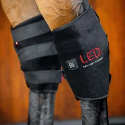 Horseware Hock Boots LED Red Light Therapy Pair Zwart/Zwart