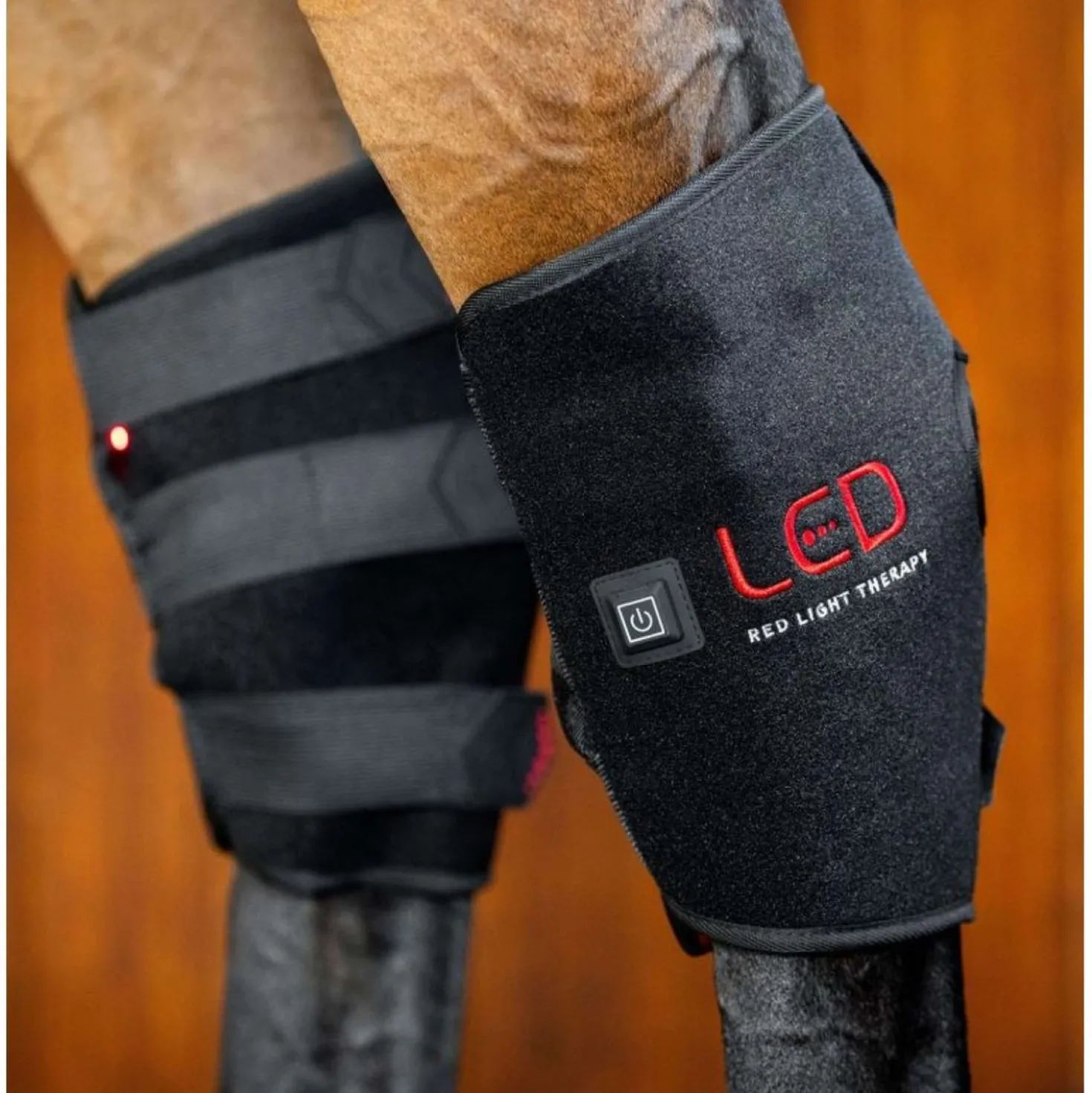 Horseware LED Red Light Therapy Right Hock Boot Zwart