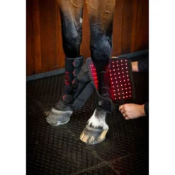Horseware Leg Wraps LED Red Light Therapy Pair Zwart/Zwart