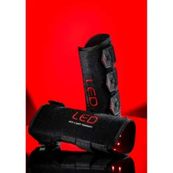 Horseware Leg Wraps LED Red Light Therapy Pair Zwart/Zwart