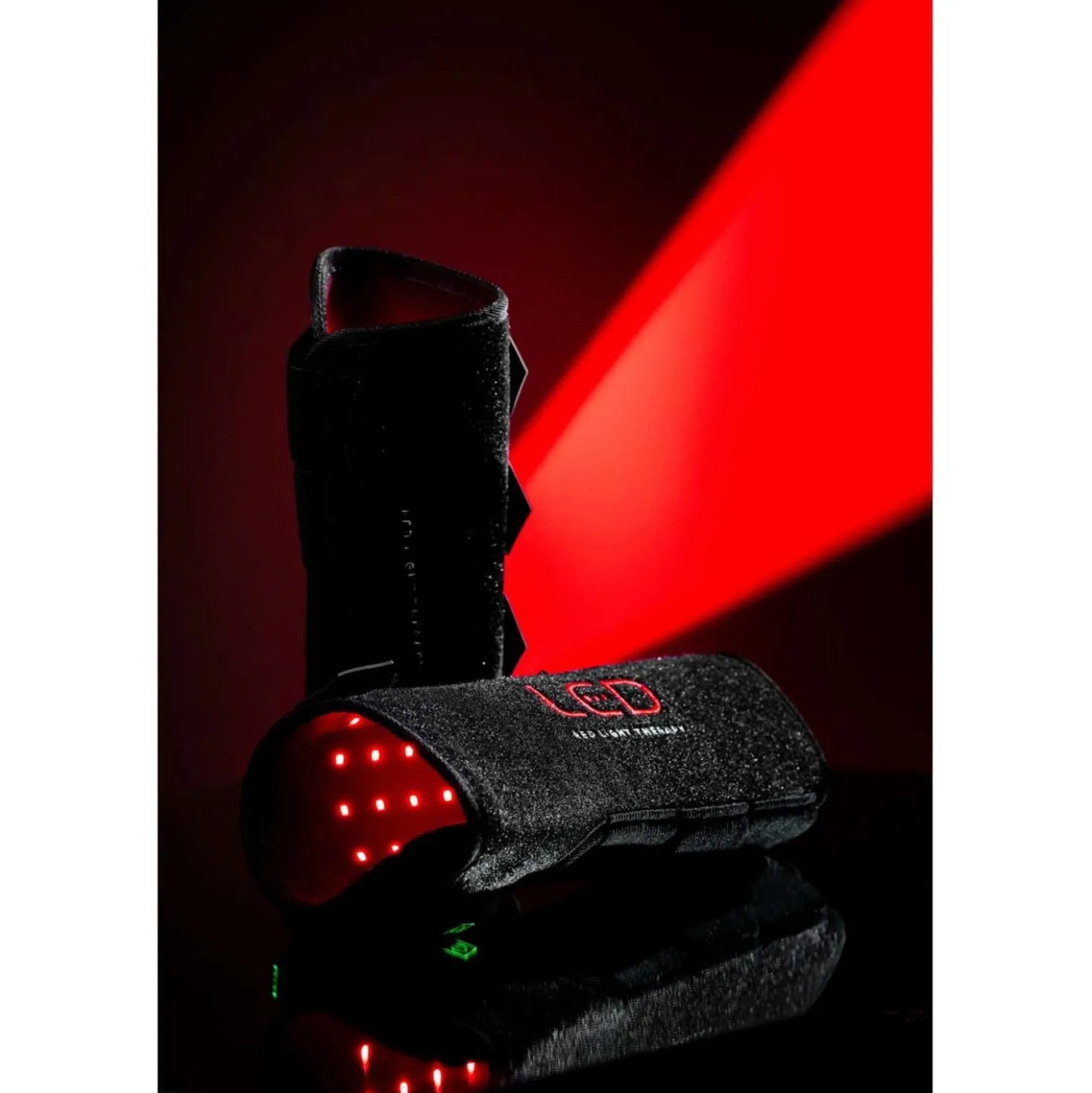 Horseware Leg Wraps LED Red Light Therapy Pair Zwart/Zwart