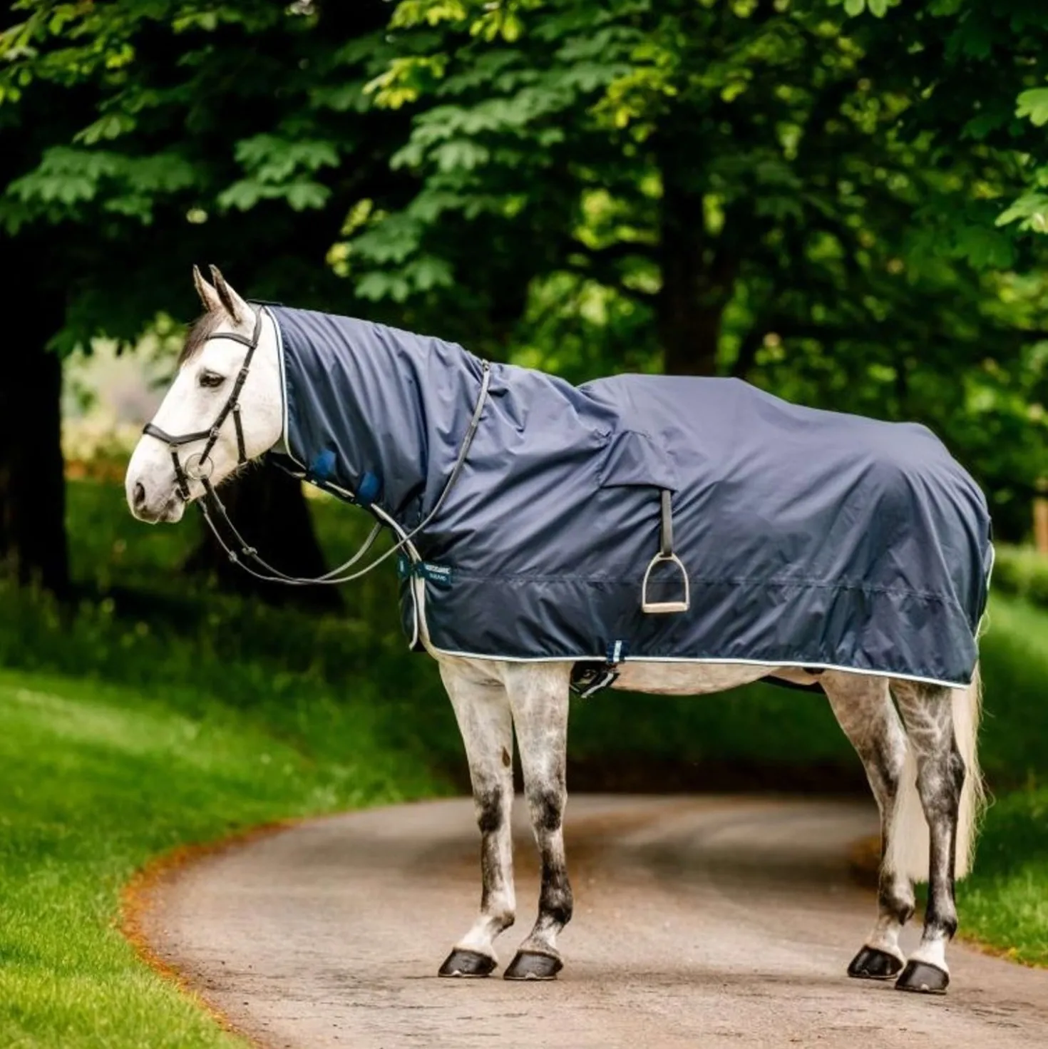 Horseware Regenuitrijdeken Newmarket Witney Navy
