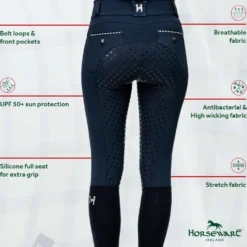 Horseware Rijbroek Newmarket High Rise Full Seat Navy