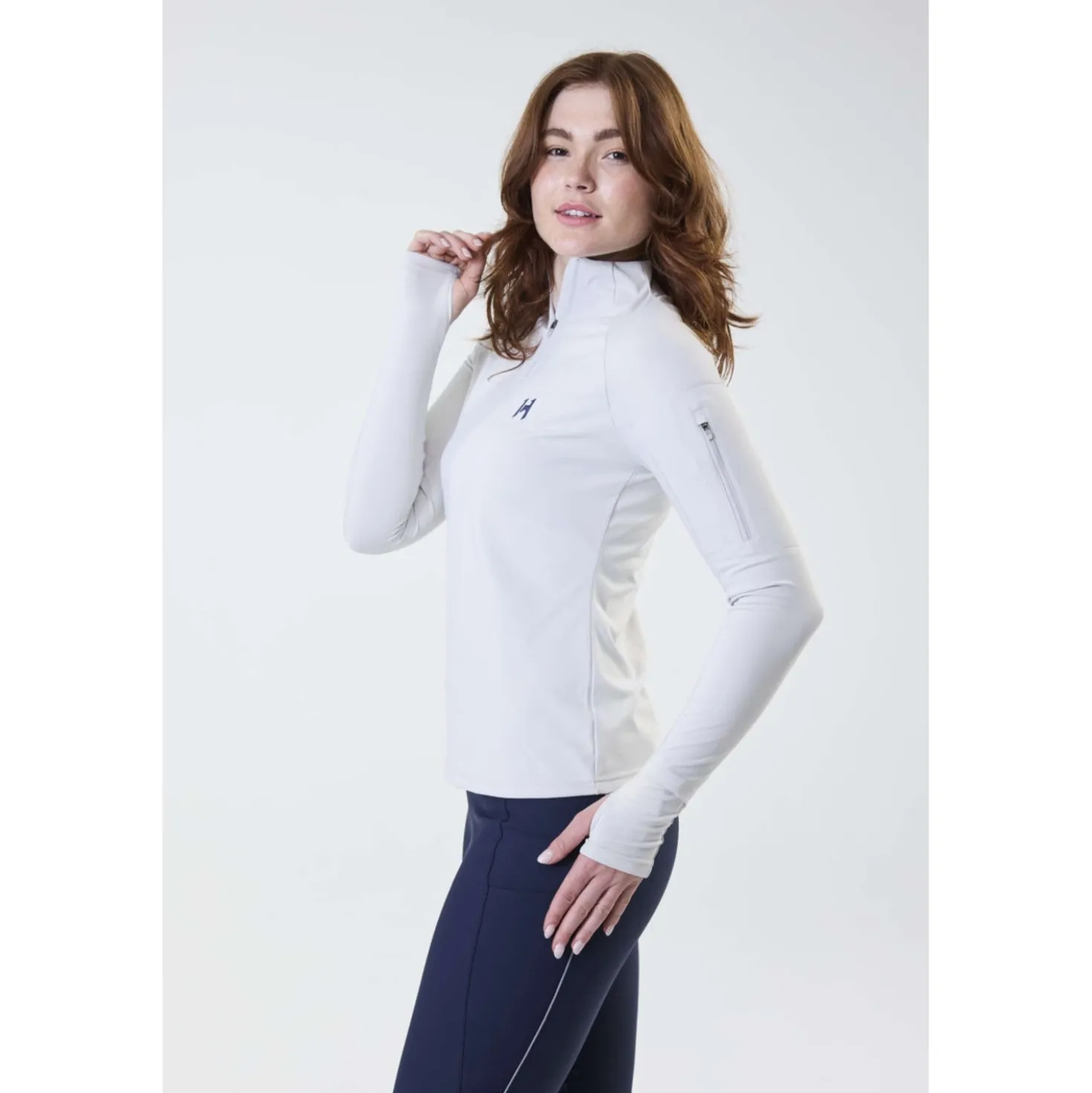 Horseware Shirt Strive Winter Zip Grijs