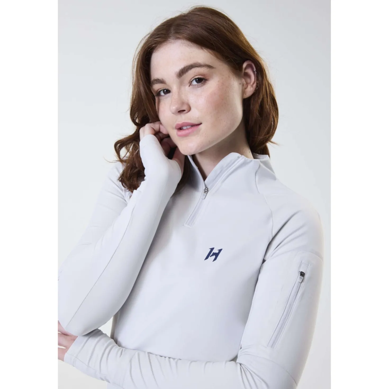 Horseware Shirt Strive Winter Zip Grijs