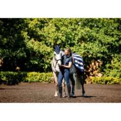 Horseware Uitrijdeken Newmarket Witney Navy