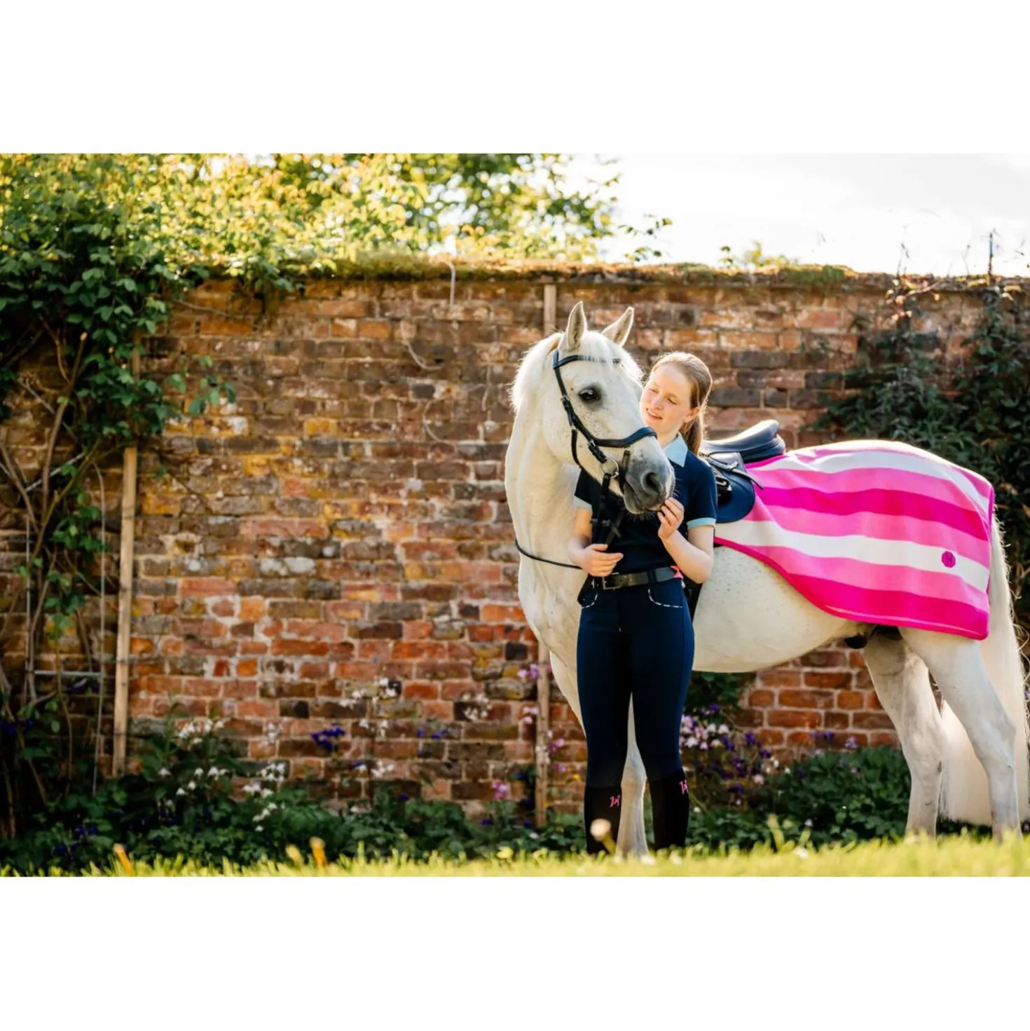 Horseware Uitrijdeken Newmarket Witney Pink