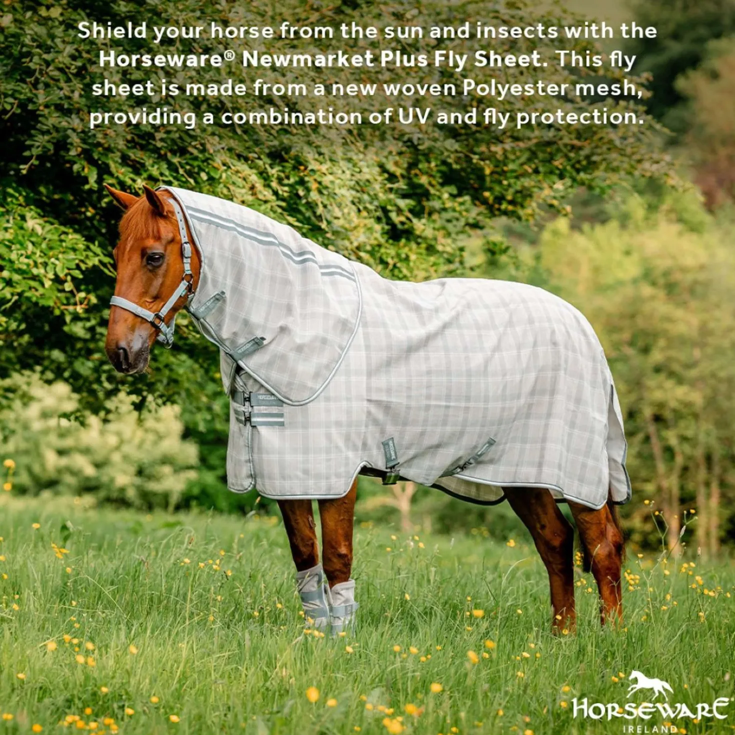 Horseware Vliegendeken Newmarket Plus Witney Charcoal