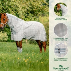 Horseware Vliegendeken Newmarket Plus Witney Charcoal