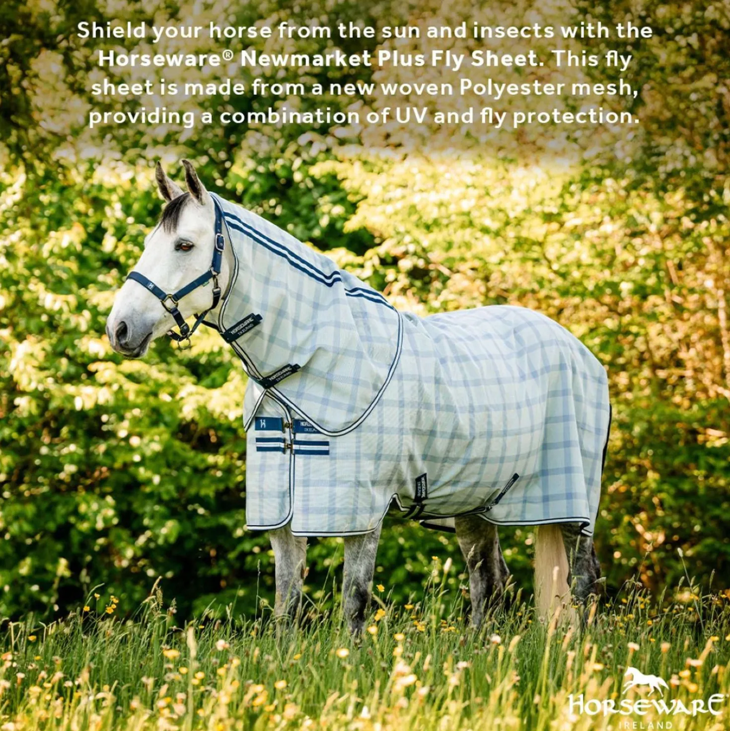 Horseware Vliegendeken Newmarket Pony Plus Witney Navy