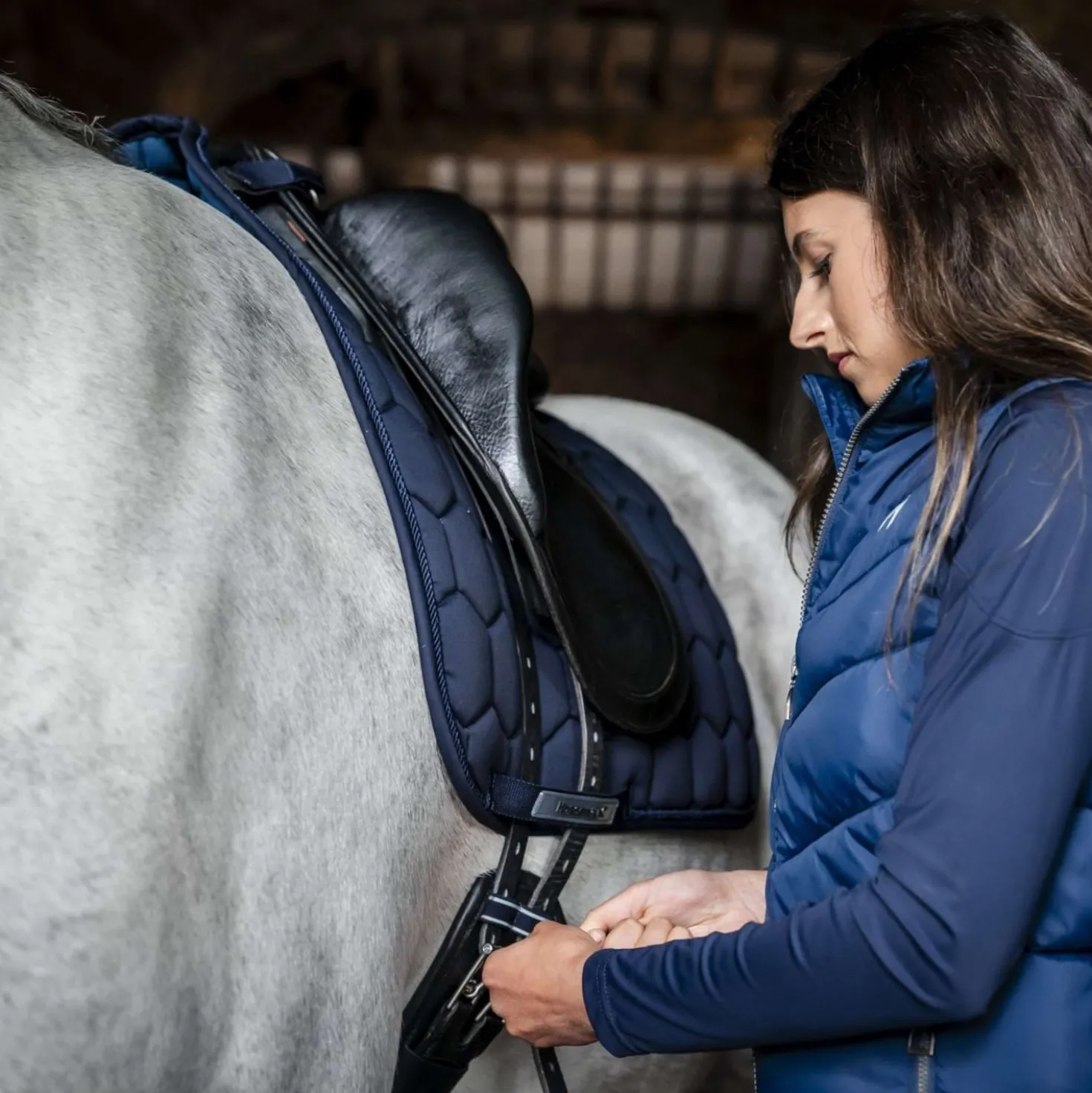 Horseware Zadeldekje Ionic Dressuur Navy