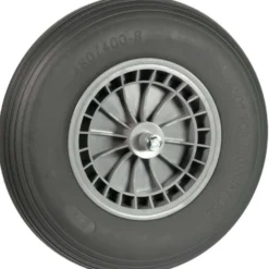Hummer Kruiwagenwiel met grijze foamband en kunststof velg