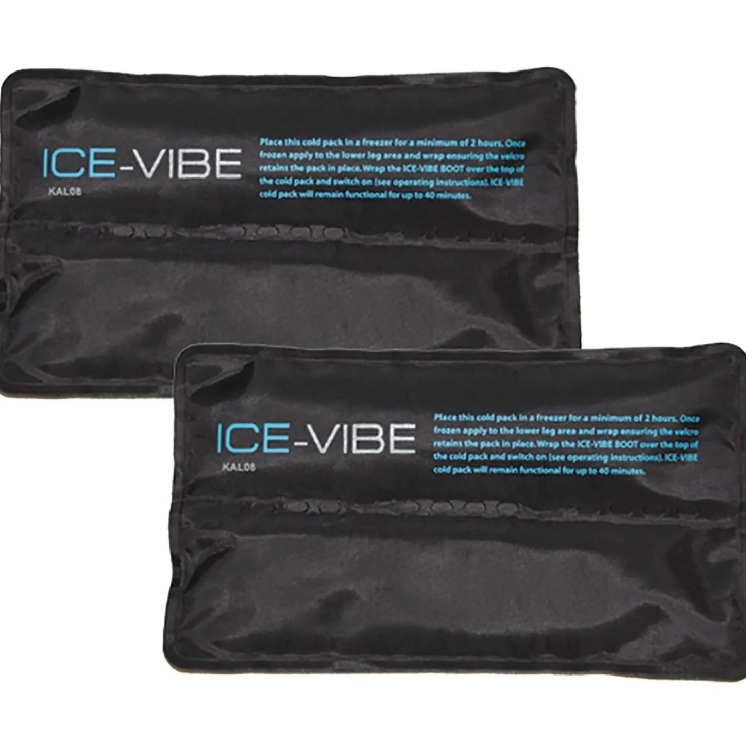 Ice-Vibe Cold Packs II 2 Stuks Zwart