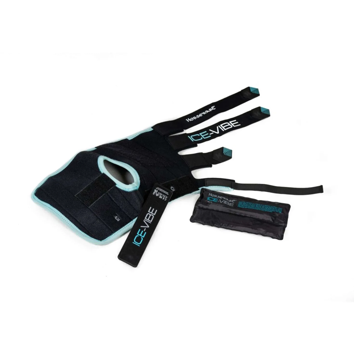 Ice-Vibe Hock Wrap II 2 Stuks Zwart/Aqua