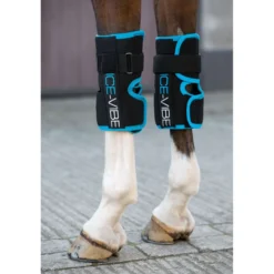 Ice-Vibe Knee Wrap II 2 Stuks Zwart/Aqua