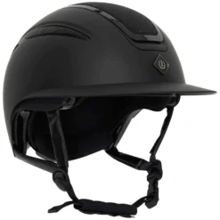 Imperial Riding Cap IRHOlania Deluxe Big Visor Zwart Glitter
