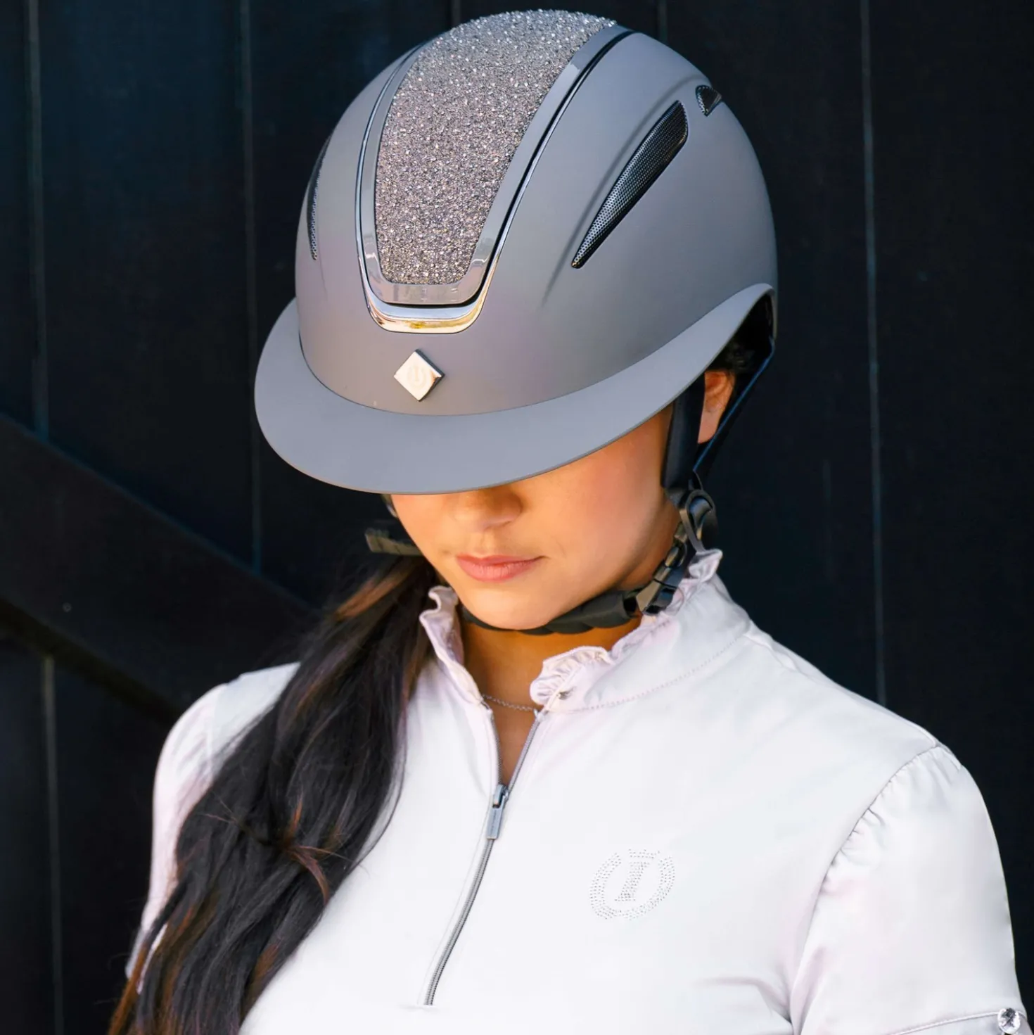 Imperial Riding Cap IRHOlania Deluxe Big Visor Grijs