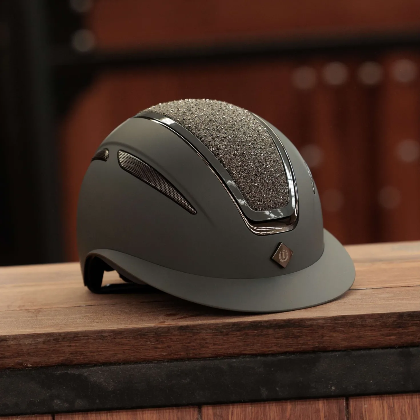 Imperial Riding Cap IRHOlania Deluxe Big Visor Grijs