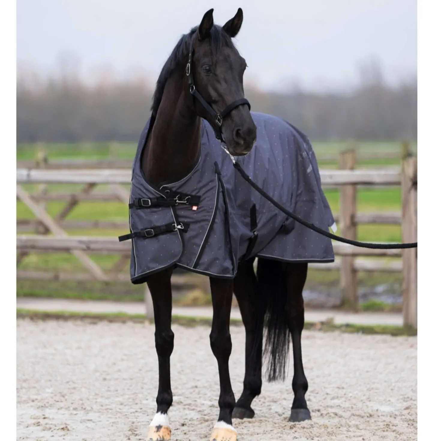 Imperial Riding Outdoordeken IRHSuper-dry AOP 0g Grijs
