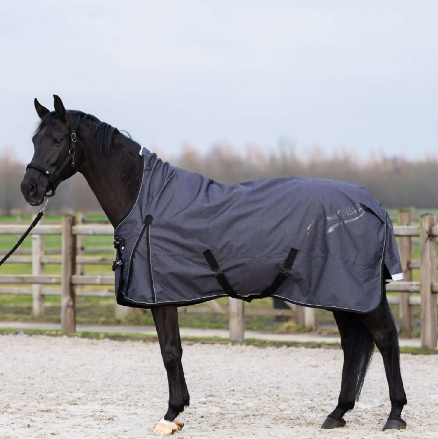 Imperial Riding Outdoordeken IRHSuper-dry AOP 200g Grijs
