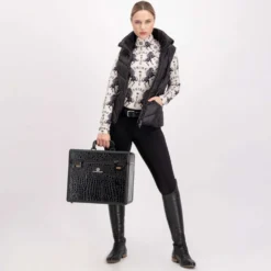 Imperial Riding Poetsbox IRHShiny Zwart/Croco
