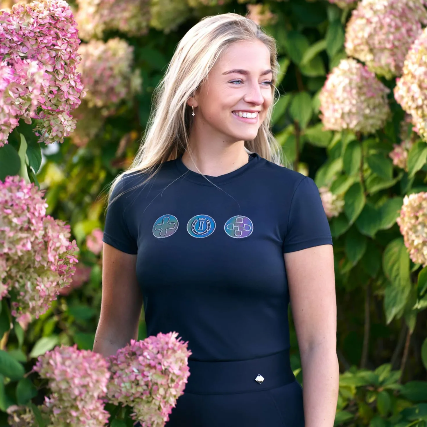 Imperial Riding T-Shirt IRHHolographics Zwart
