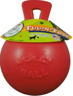 Jolly Ball Tug-n-Toss Rood