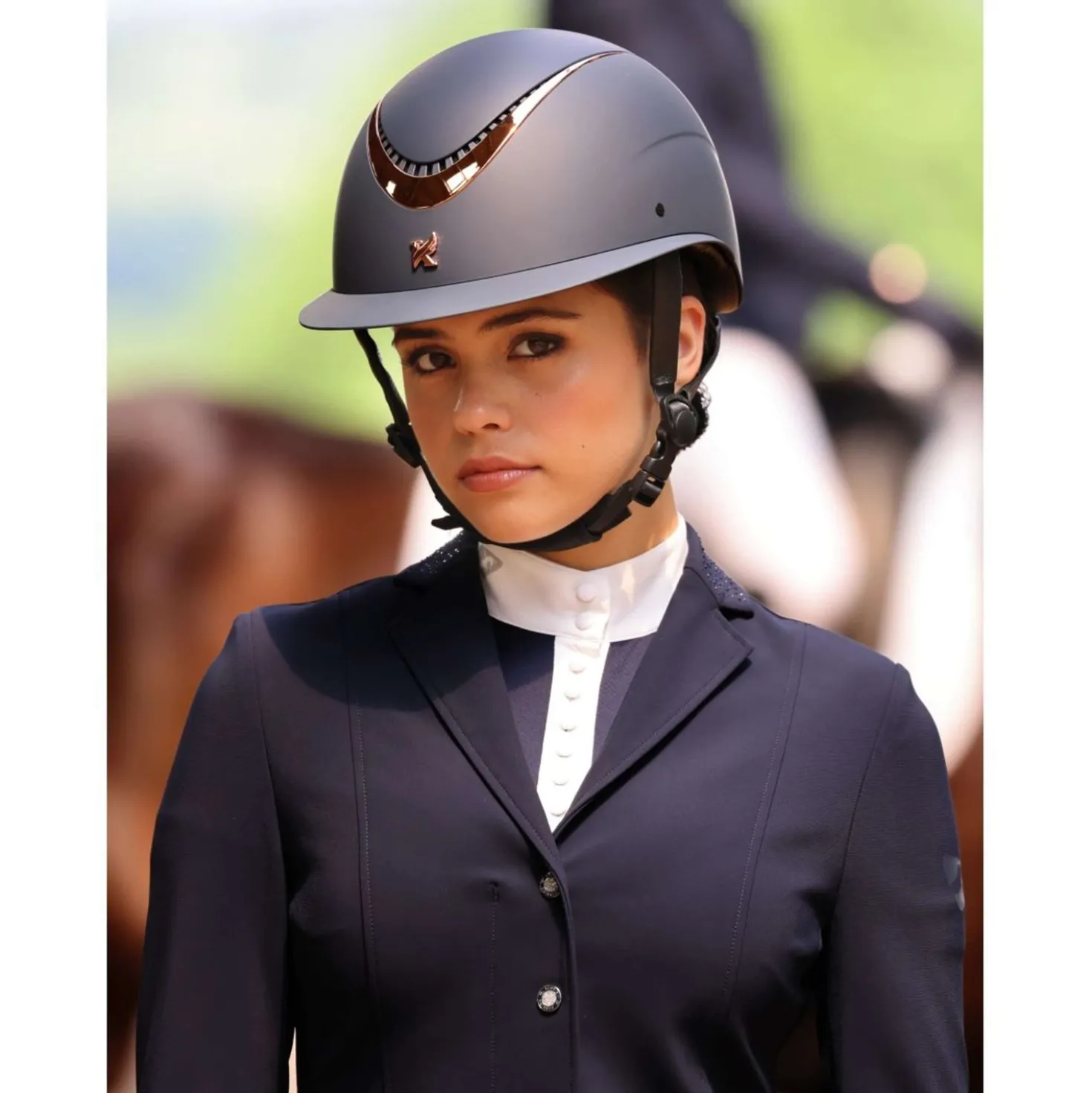 Karben by Shires Cap Elisa Ellipse Navy/Rosegold