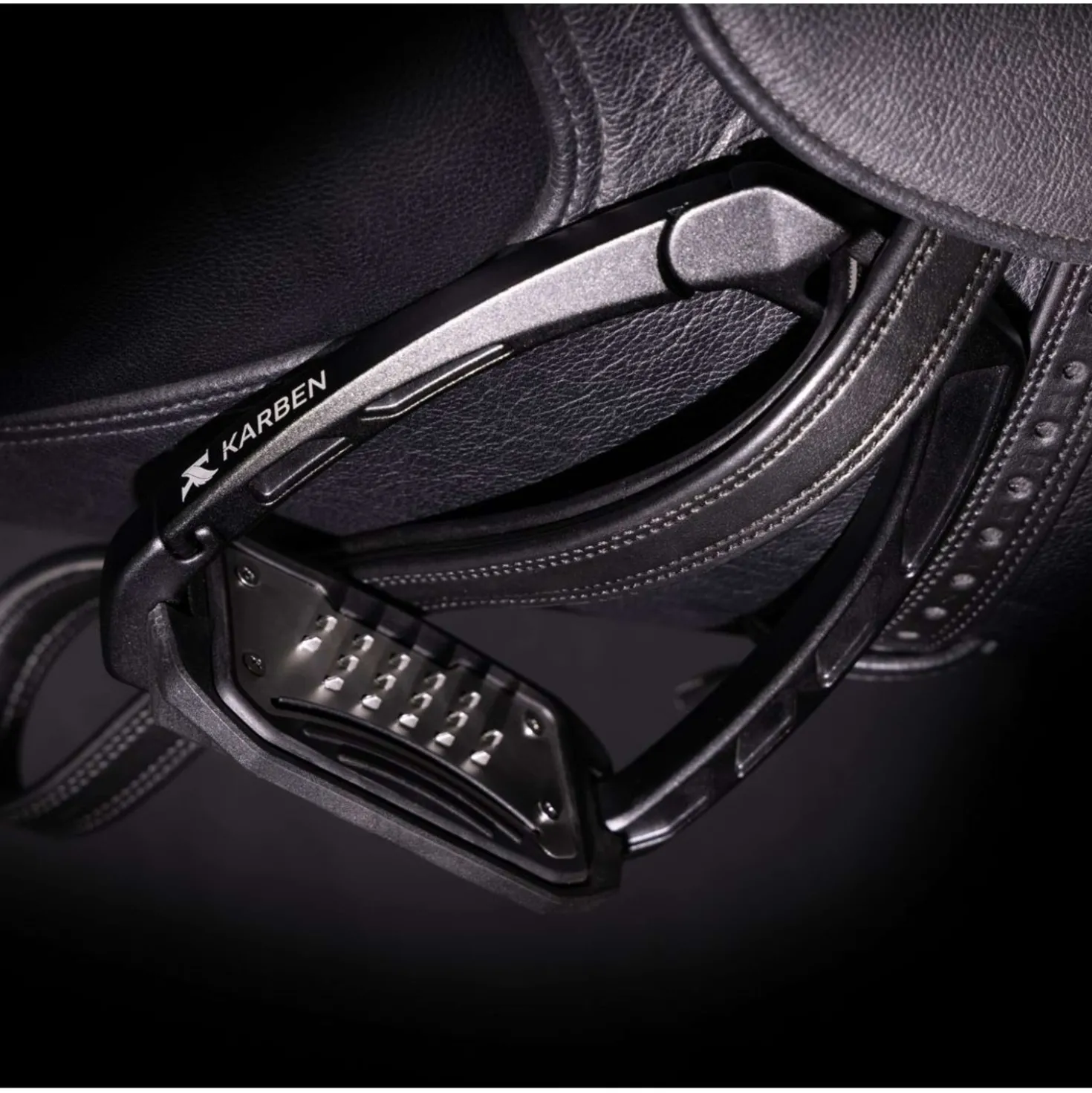 Karben by Shires Stijgbeugels Ultra Grip Zwart
