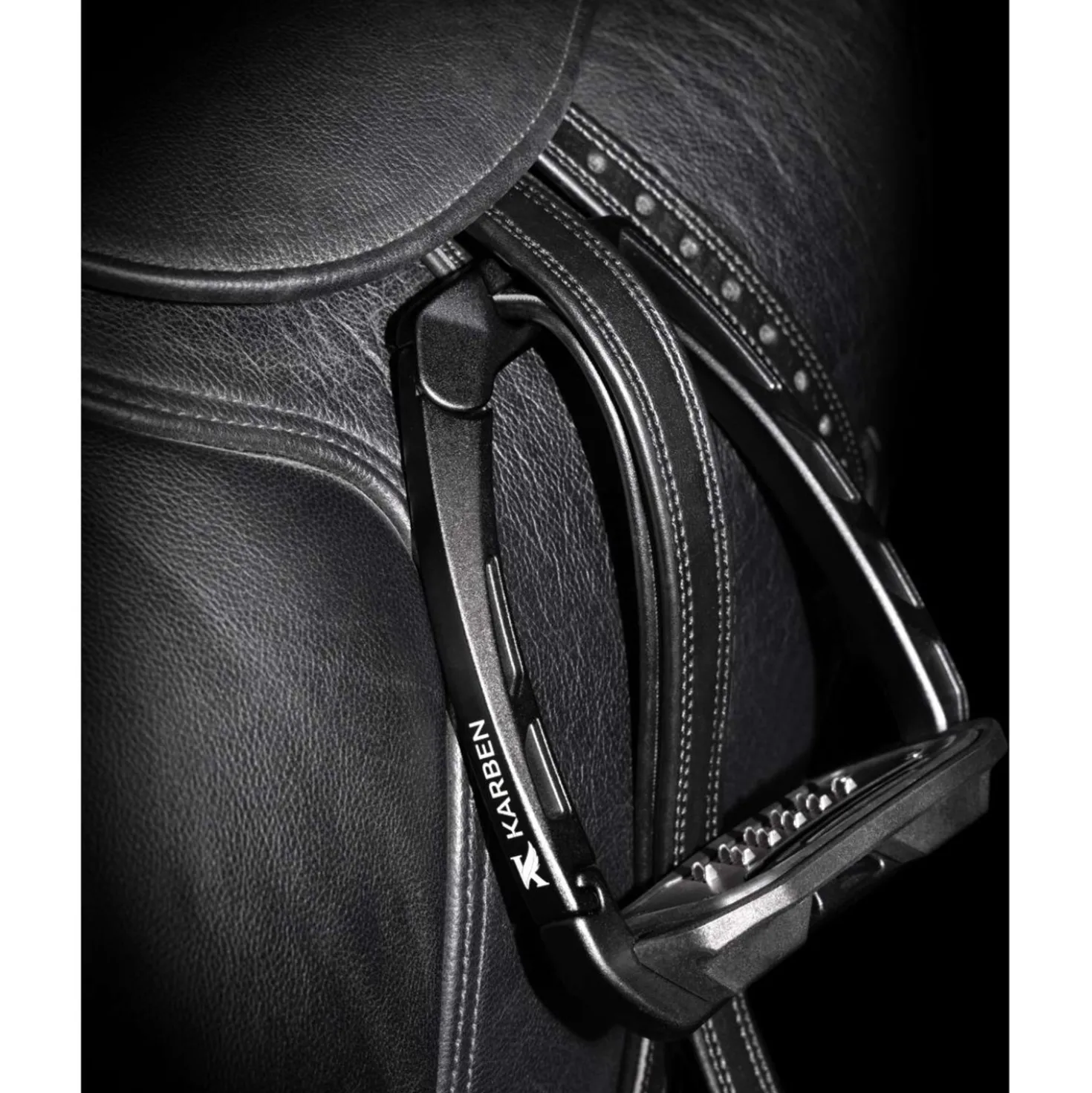 Karben by Shires Stijgbeugels Ultra Grip Zwart