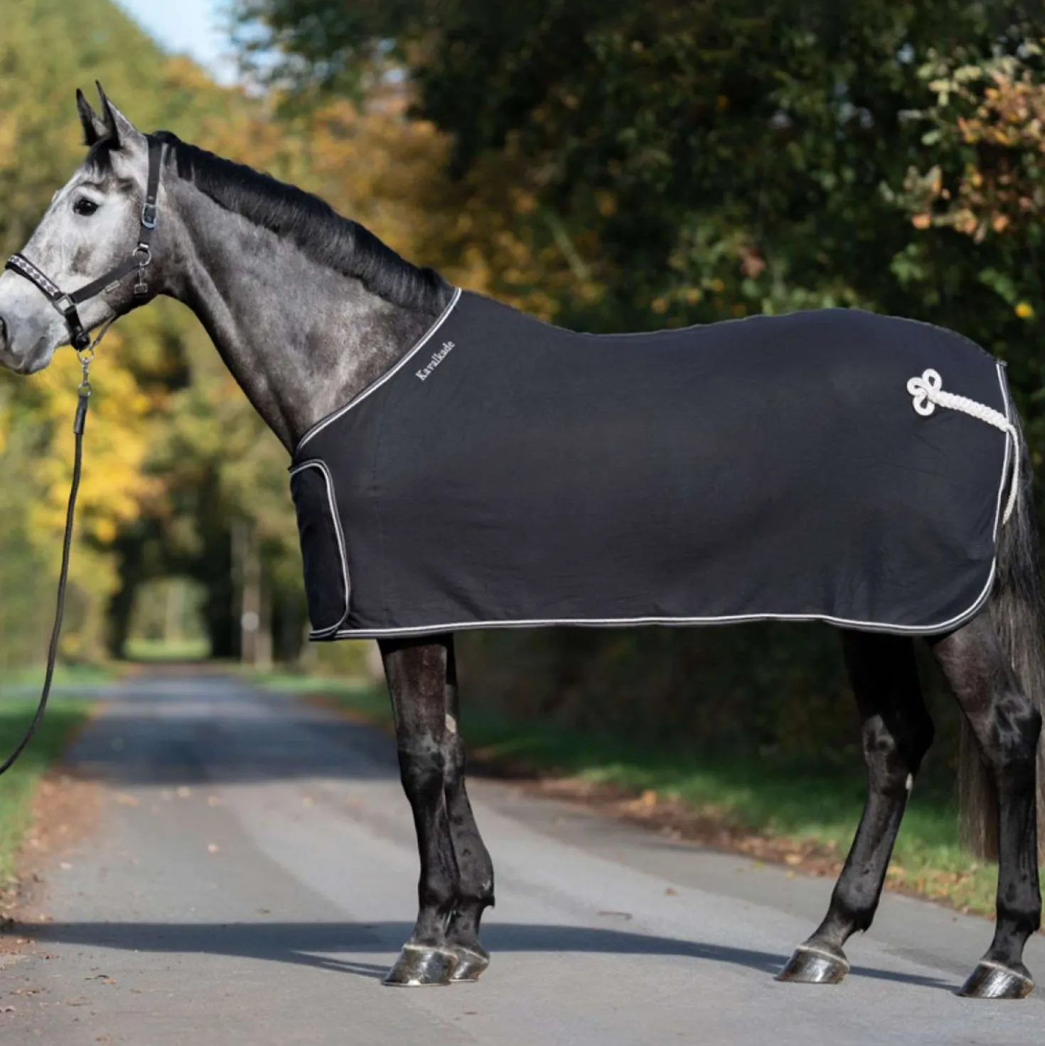 Kavalkade Cooler Removable Chest Flap Zwart/Wit