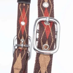 Kavalkade Halster Classic Raute Bruin/Lichtbruin/Orange