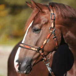Kavalkade Halster Classic Raute Bruin/Lichtbruin/Orange