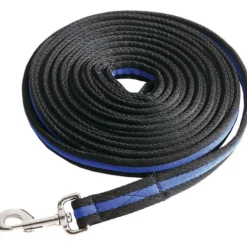 Kavalkade Longeerlijn BlackDuo 25mm Zwart/Royal Blue