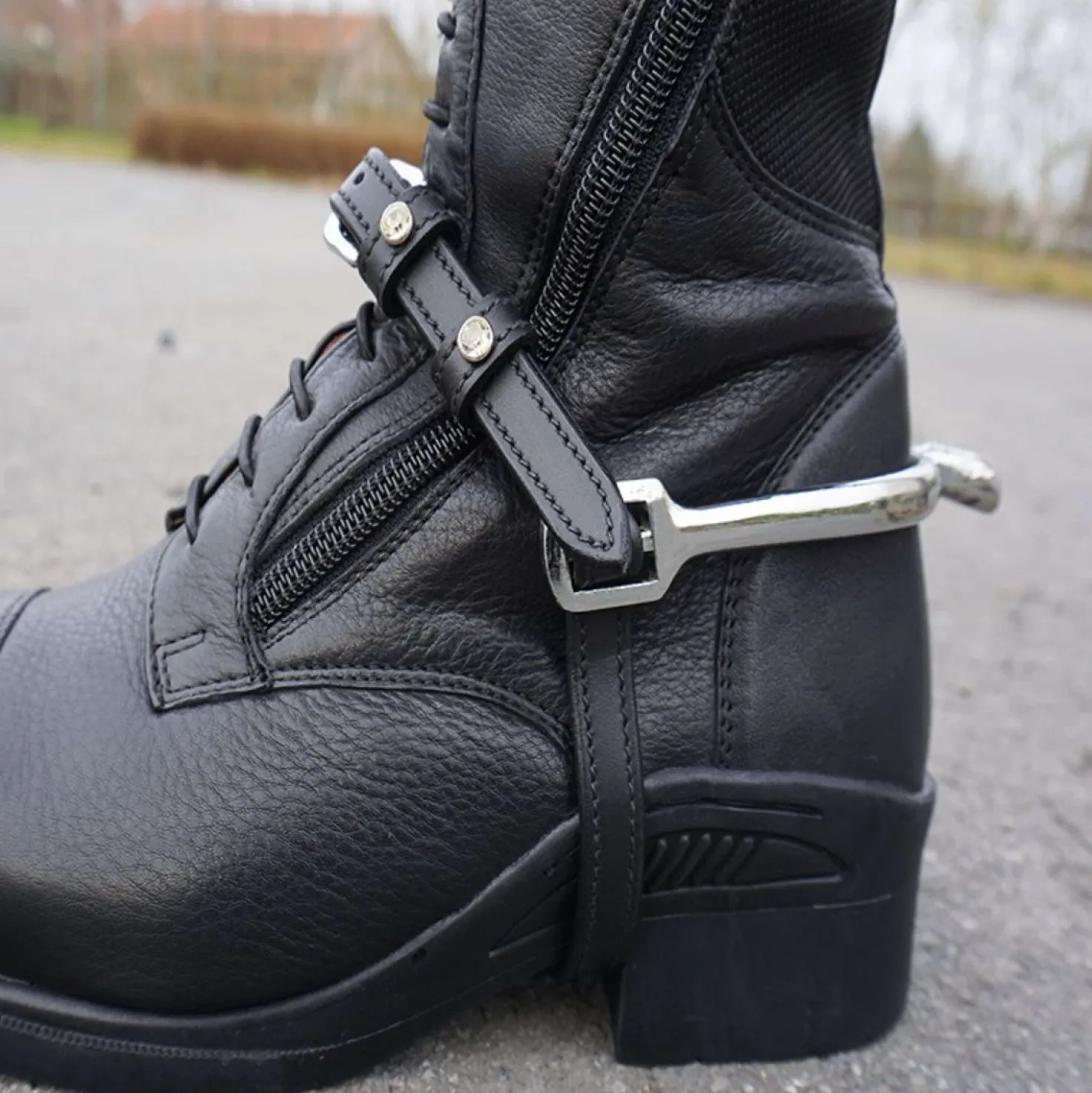 Kavalkade Sporenriempjes Crystal Zwart