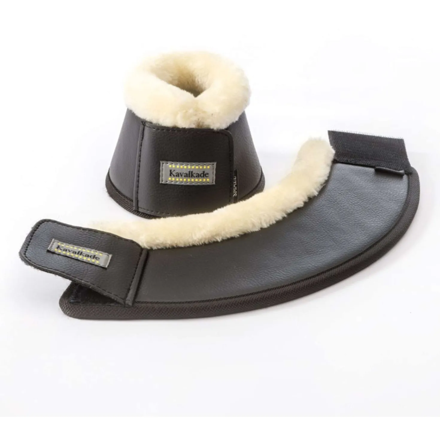 Kavalkade Springschoenen met Imitatiebont Zwart