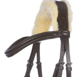Kavalkade Trenshoofdstel Ivy Lamsvel Bruin