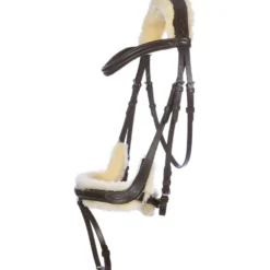 Kavalkade Trenshoofdstel Ivy Lamsvel Bruin