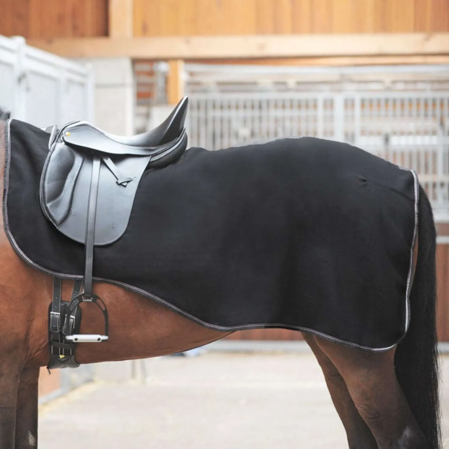 Kavalkade Uitrijdeken Work Fleece Zwart