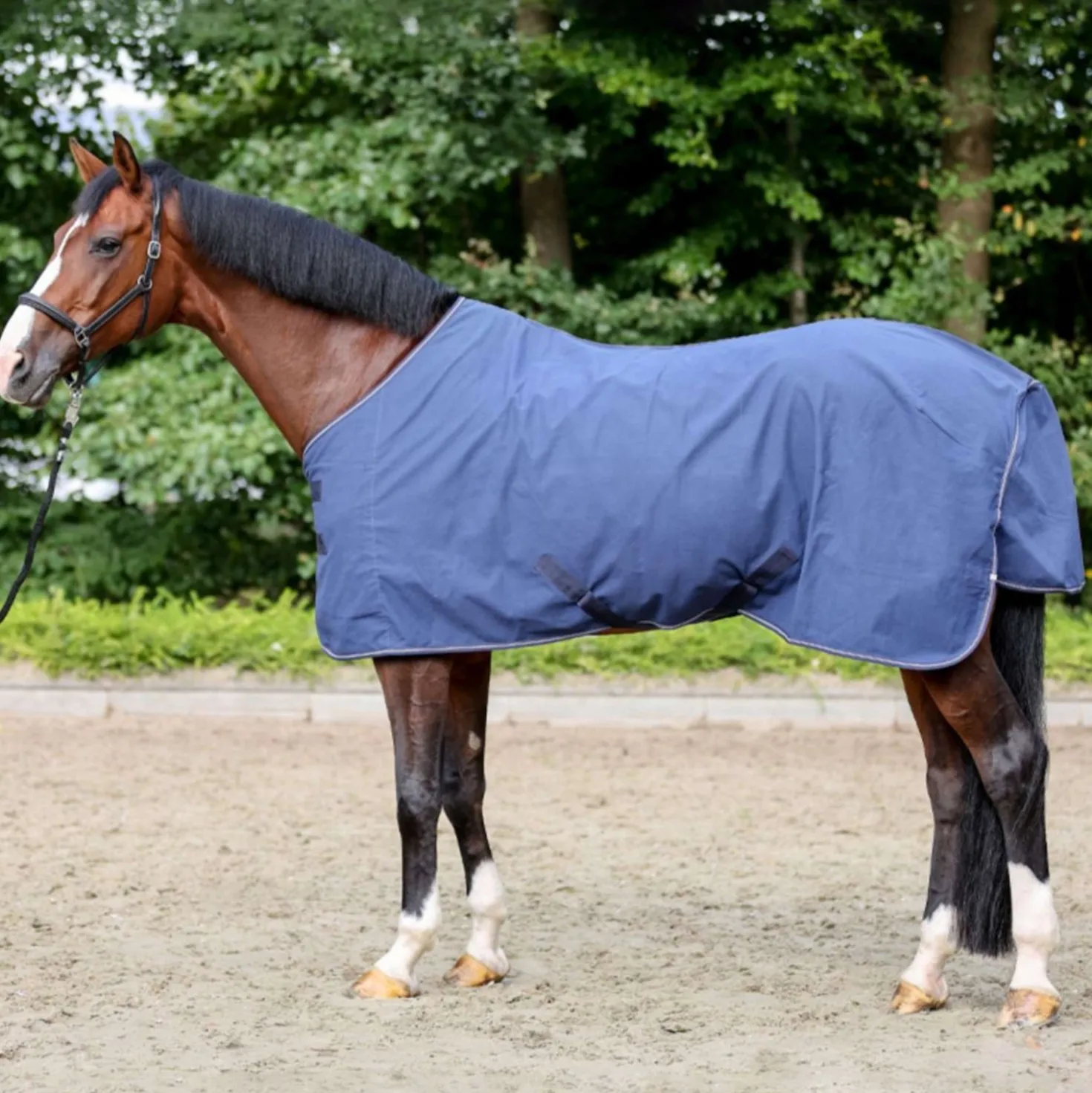 Kavalkade Zomerdeken Cotton Navy