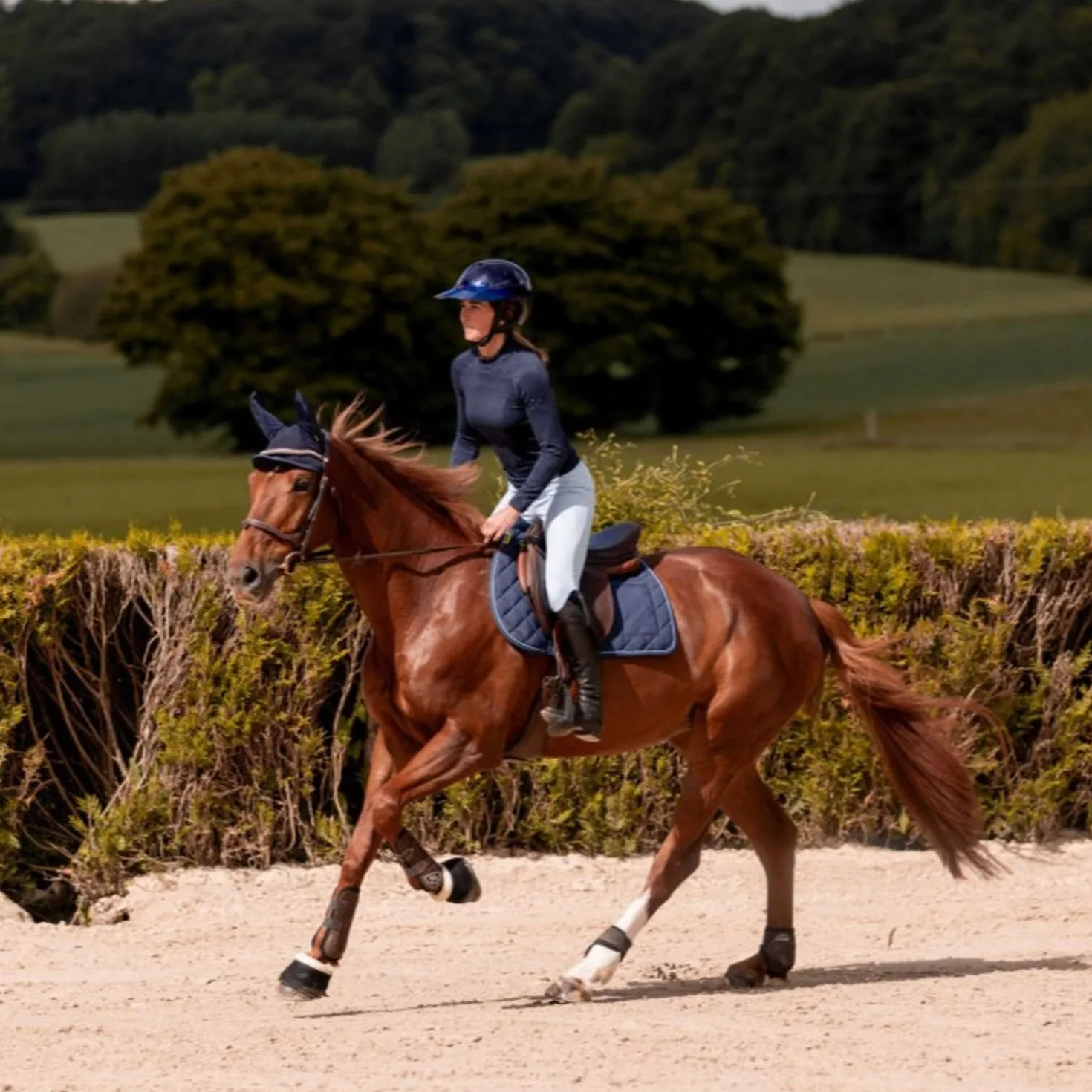 K by EQUITHÈME Base Layer Agility Seamless Navy