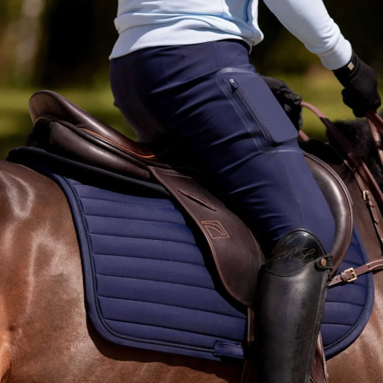 K by EQUITHÈME Zadeldekje Triton Springen Navy