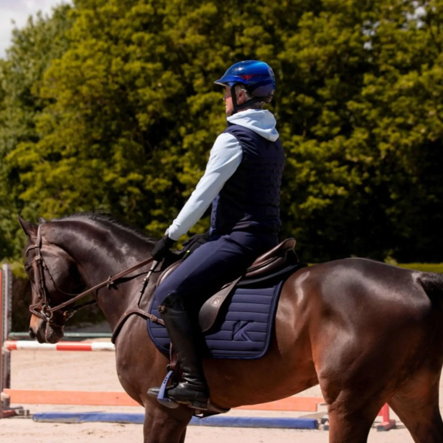 K by EQUITHÈME Zadeldekje Triton Springen Navy