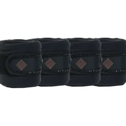 Kentucky Bandages Polar Fleece Pearls Zwart