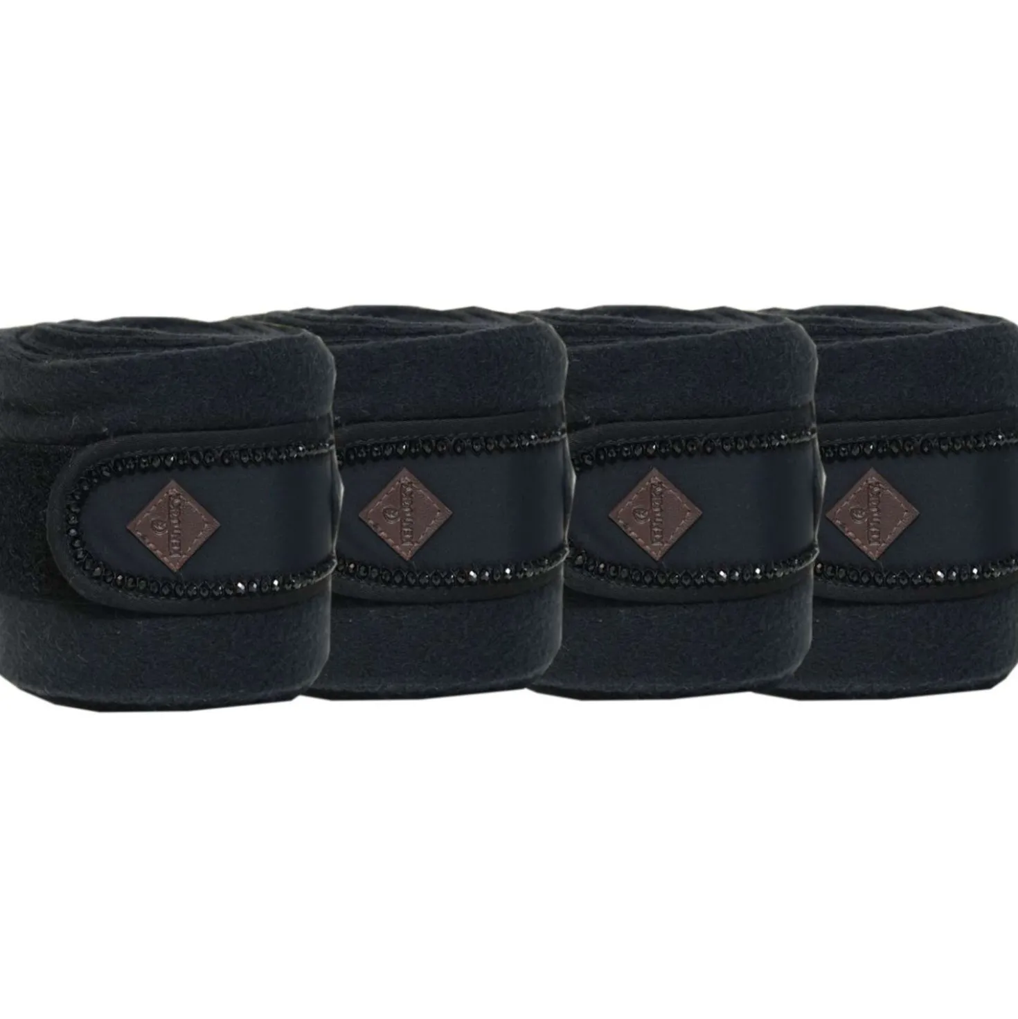 Kentucky Bandages Polar Fleece Pearls Zwart