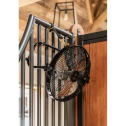 Kentucky Draadloze Ventilator met Batterij en Oplader Zwart