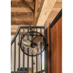 Kentucky Draadloze Ventilator met Batterij en Oplader Zwart