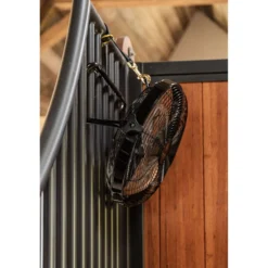 Kentucky Draadloze Ventilator met Batterij en Oplader Zwart