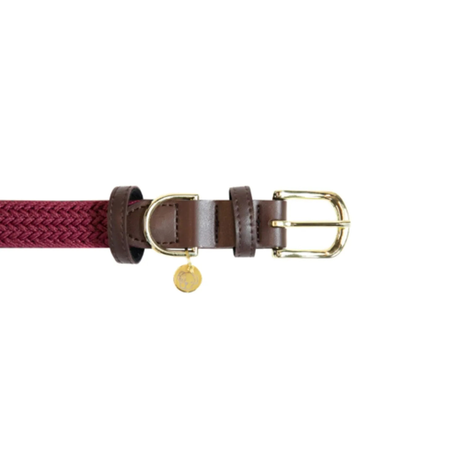 Kentucky Halsband Plaited Nylon Bordeaux